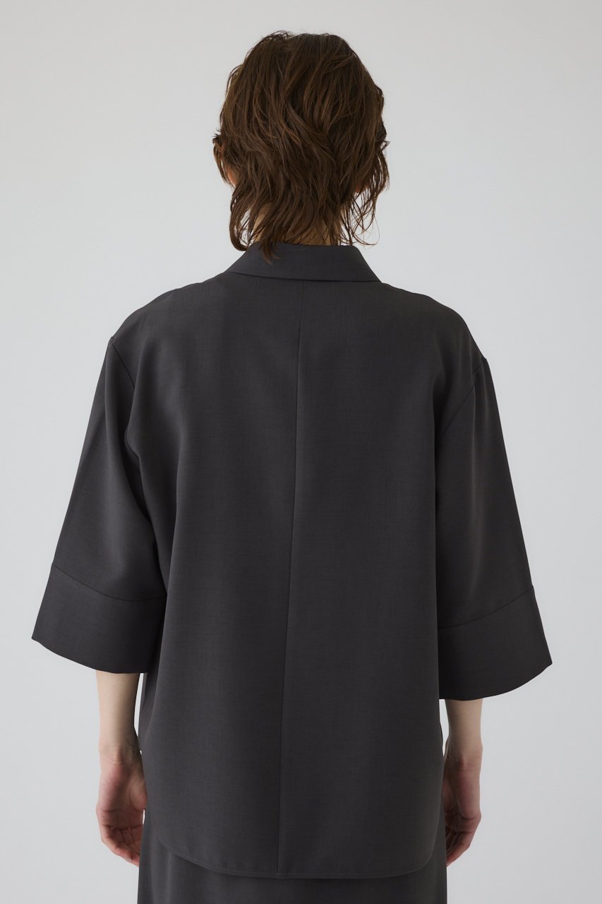 【リムアーク/RIM.ARK】の【5/1 10:00販売開始】Lace docking SH/シャツ 人気、トレンドファッション・服の通販 founy(ファニー) 　ファッション　Fashion　レディースファッション　Fashion for Women　トップス・カットソー　Cut & Sew Tops　シャツ・ブラウス・オフィスカジュアル　Elegant Blouses & Button-Ups　ショート　Short, Short Length　スタイリッシュ　Stylish, Fashionable　スラックス　Slacks, Dress Pants　スリーブ　Sleeve, Long Sleeve / Short Sleeve　スーツ　Suit, Formalwear　タンク　Tank Top, Sleeveless Top　ドッキング　Docking, Mixed Material　フロント　Front, Front Design　マニッシュ　Mannish, Boyish　レース　Lace, Lace Fabric　ワイド　Wide, Wide Fit　おすすめ　Recommended / Our Picks　新作・新入荷　New Arrivals / New In　other-8|ID: prp329100004942603 ipo3291000000037096307