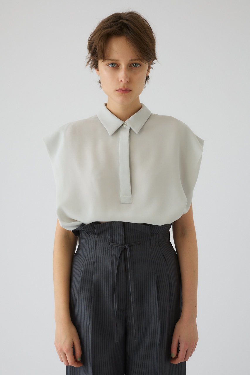 【リムアーク/RIM.ARK】の【5/1 10:00販売開始】Box silhouette woven SH/シャツ 人気、トレンドファッション・服の通販 founy(ファニー) 　ファッション　Fashion　レディースファッション　Fashion for Women　トップス・カットソー　Cut & Sew Tops　シャツ・ブラウス・オフィスカジュアル　Elegant Blouses & Button-Ups　おすすめ　Recommended / Our Picks　ショート　Short, Short Length　スマート　Smart, Elegant　スラックス　Slacks, Dress Pants　スリーブ　Sleeve, Long Sleeve / Short Sleeve　タイトスカート　Pencil Skirt, Tight Skirt　フロント　Front, Front Design　ボックス　Boxy, Box Shape　新作・新入荷　New Arrivals / New In　other-3|ID: prp329100004942604 ipo3291000000037096313