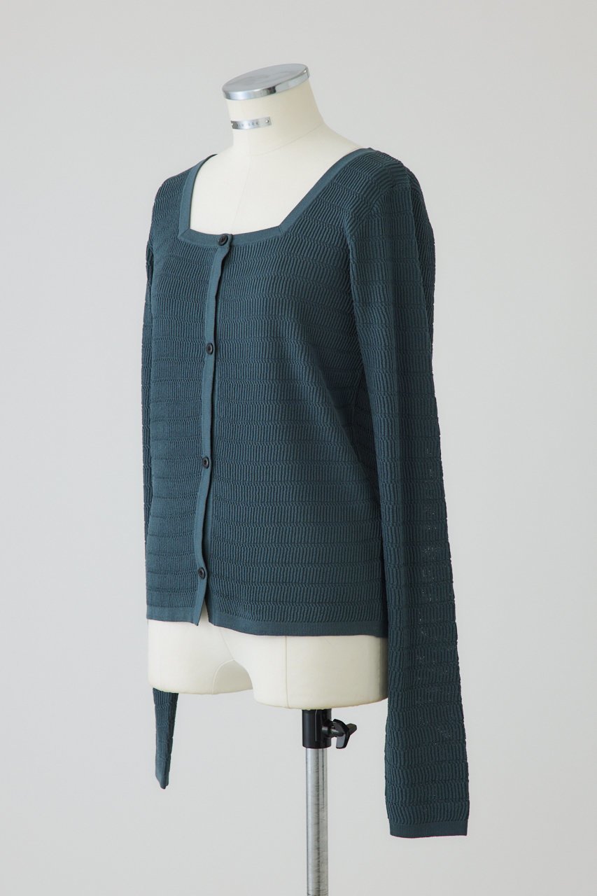 【リムアーク/RIM.ARK】の【5/1 10:00販売開始】Tuck rib knit CD/ニットカーディガン 人気、トレンドファッション・服の通販 founy(ファニー) 　ファッション　Fashion　レディースファッション　Fashion for Women　トップス・カットソー　Cut & Sew Tops　ニット　Knit Tops & Sweaters　カーディガン・羽織り　Layered Style Cardigans　カーディガン　Cardigan, Knitwear　スラックス　Slacks, Dress Pants　デコルテ　Décolleté, Neckline　デニム　Denim, Jeans Material　リブニット　Rib Knit, Ribbed Knit　おすすめ　Recommended / Our Picks　エレガント 上品　Elegant　新作・新入荷　New Arrivals / New In　other-2|ID: prp329100004942605 ipo3291000000037096323