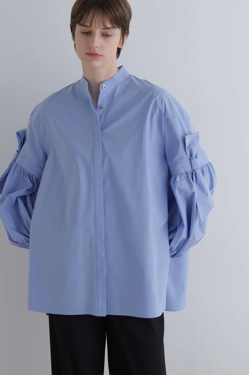 【ル フィル/LE PHIL】のSOLOTEXブロードリボンブラウス 人気、トレンドファッション・服の通販 founy(ファニー) 　ファッション　Fashion　レディースファッション　Fashion for Women　トップス・カットソー　Cut & Sew Tops　シャツ・ブラウス・オフィスカジュアル　Elegant Blouses & Button-Ups　シンプル　Simple, Minimal　スタンダード　Standard, Basic　スリーブ　Sleeve, Long Sleeve / Short Sleeve　ドレープ　Drape, Draping Fabric　定番　Standard, Basic Item　バランス　Balance, Style Balance　フェミニン　Feminine, Girly　フォルム　Silhouette, Form　フロント　Front, Front Design　ミックス　Mix, Mixed Style　リボン　Ribbon, Bow　リラックス　Relax, Relaxed Fit　ロング　Long, Long-Length　新作・新入荷　New Arrivals / New In　other-2|ID: prp329100004942606 ipo3291000000037096334