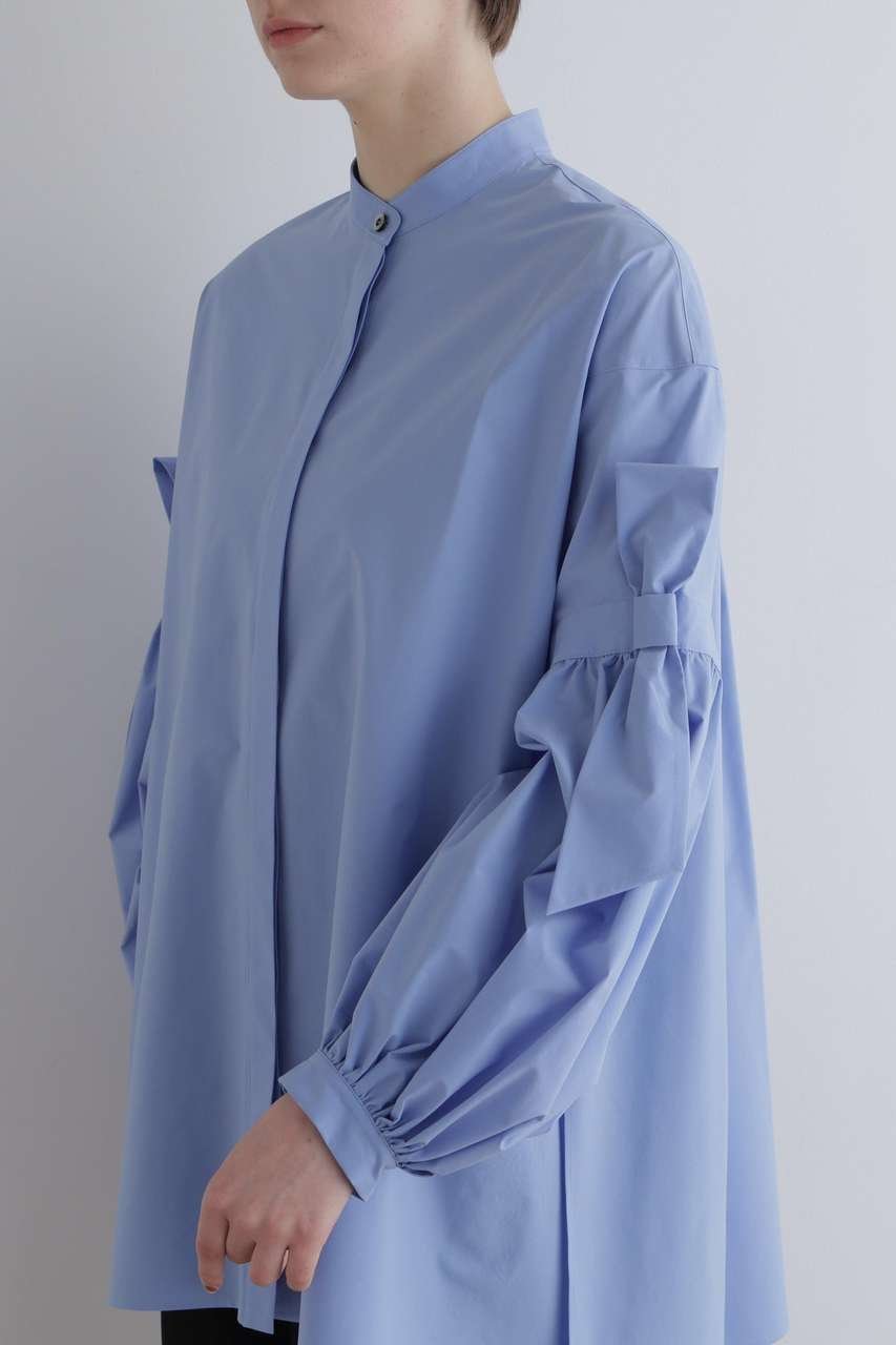 【ル フィル/LE PHIL】のSOLOTEXブロードリボンブラウス 人気、トレンドファッション・服の通販 founy(ファニー) 　ファッション　Fashion　レディースファッション　Fashion for Women　トップス・カットソー　Cut & Sew Tops　シャツ・ブラウス・オフィスカジュアル　Elegant Blouses & Button-Ups　シンプル　Simple, Minimal　スタンダード　Standard, Basic　スリーブ　Sleeve, Long Sleeve / Short Sleeve　ドレープ　Drape, Draping Fabric　定番　Standard, Basic Item　バランス　Balance, Style Balance　フェミニン　Feminine, Girly　フォルム　Silhouette, Form　フロント　Front, Front Design　ミックス　Mix, Mixed Style　リボン　Ribbon, Bow　リラックス　Relax, Relaxed Fit　ロング　Long, Long-Length　新作・新入荷　New Arrivals / New In　other-7|ID: prp329100004942606 ipo3291000000037096339