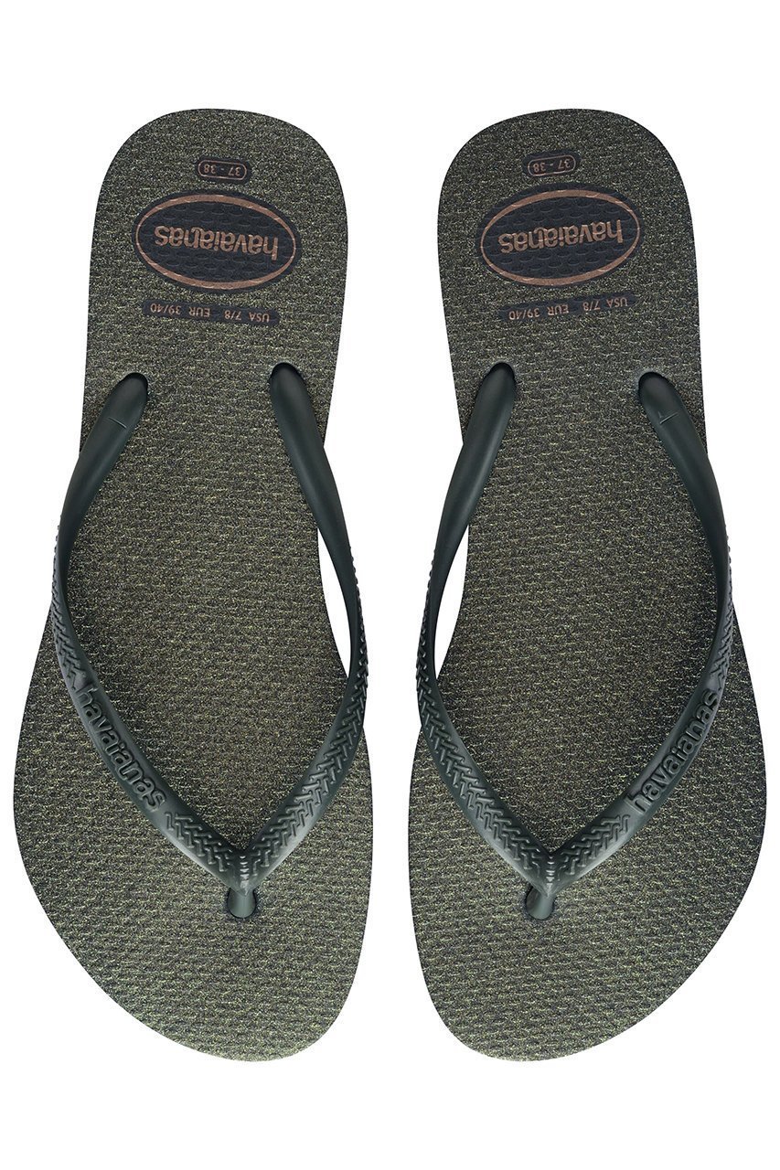 【ハワイアナス/havaianas】の【ELLE SHOP限定】SLIM GLOSS ビーチサンダル インテリア・キッズ・メンズ・レディースファッション・服の通販 founy(ファニー) 　ファッション　Fashion　レディースファッション　Fashion for Women　サンダル　Sandals, Summer Shoes　シンプル　Simple, Minimal　ビーチ　Beach, Seaside　リゾート　Resort, Vacation Style　リュクス　Luxury, Elegant, High-End, Chic　エレガント 上品　Elegant　新作・新入荷　New Arrivals / New In　グリーンオリーブ|ID: prp329100004942607 ipo3291000000037096343