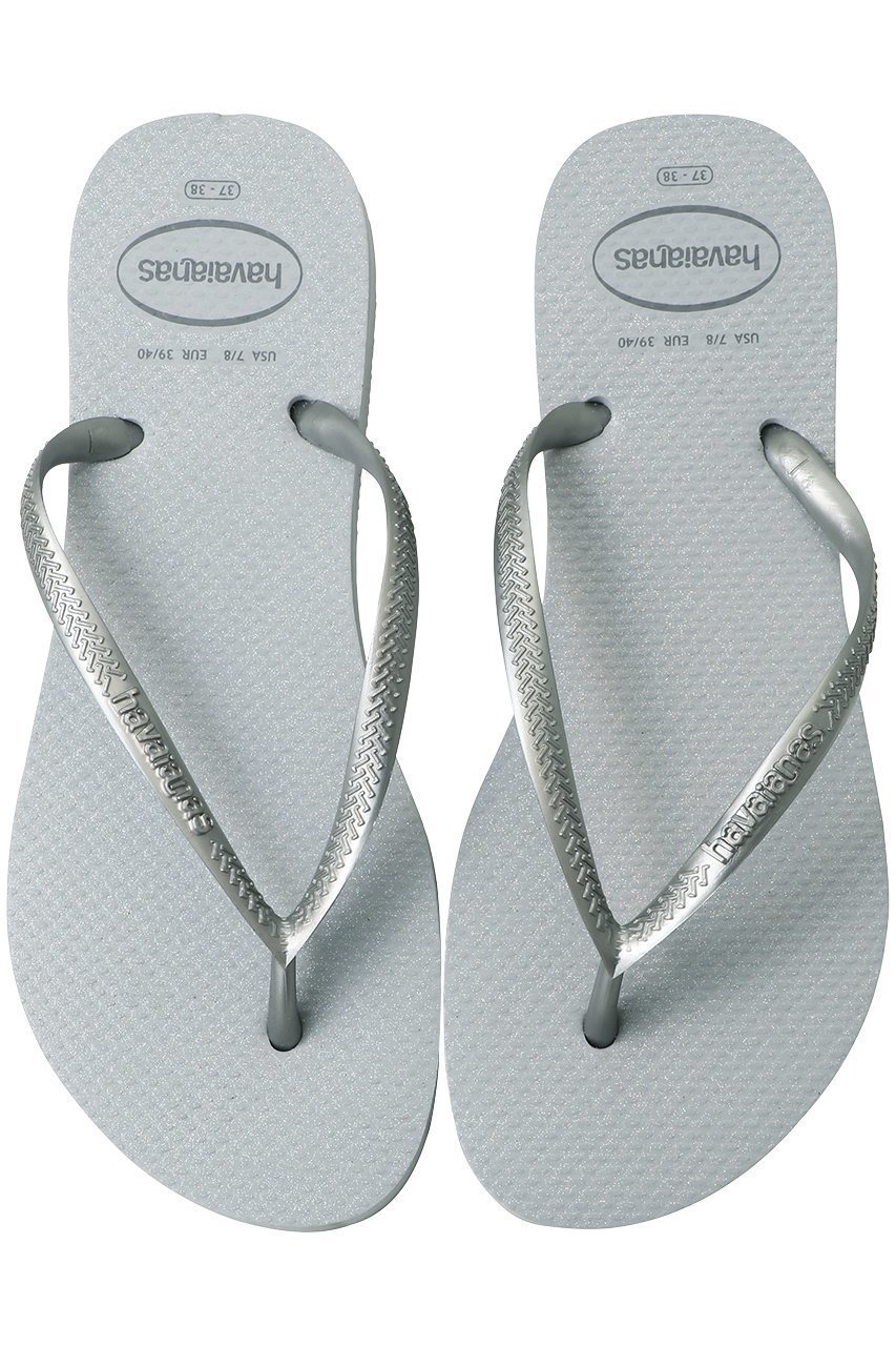 【ハワイアナス/havaianas】の【ELLE SHOP限定】SLIM GLOSS ビーチサンダル インテリア・キッズ・メンズ・レディースファッション・服の通販 founy(ファニー) 　ファッション　Fashion　レディースファッション　Fashion for Women　サンダル　Sandals, Summer Shoes　シンプル　Simple, Minimal　ビーチ　Beach, Seaside　リゾート　Resort, Vacation Style　リュクス　Luxury, Elegant, High-End, Chic　エレガント 上品　Elegant　新作・新入荷　New Arrivals / New In　グレー×アイスグレー|ID: prp329100004942607 ipo3291000000037096344