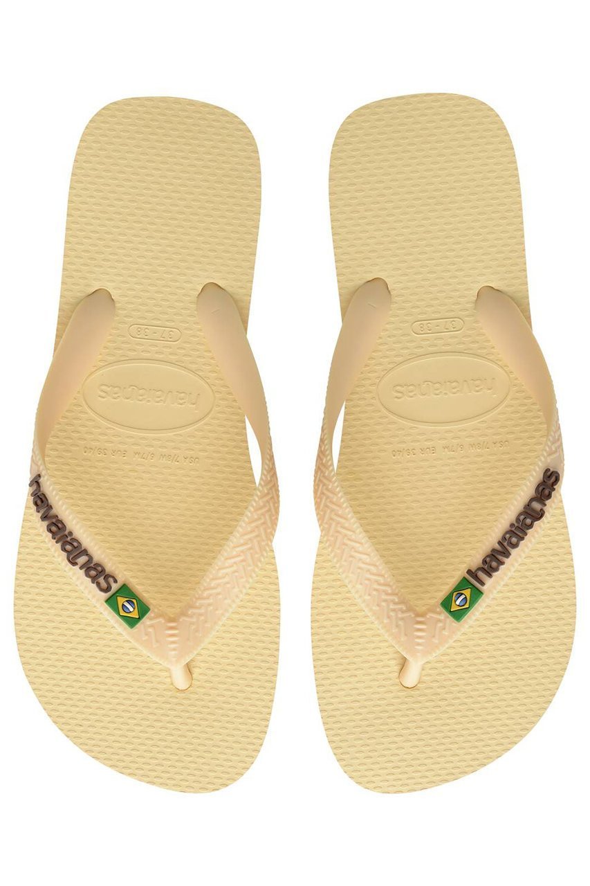 【ハワイアナス/havaianas】のBRASIL LOGO ビーチサンダル インテリア・キッズ・メンズ・レディースファッション・服の通販 founy(ファニー) 　ファッション　Fashion　レディースファッション　Fashion for Women　ユニセックス　Unisex, Genderless　おすすめ　Recommended / Our Picks　サンダル　Sandals, Summer Shoes　シンプル　Simple, Minimal　ビーチ　Beach, Seaside　リゾート　Resort, Vacation Style　新作・新入荷　New Arrivals / New In　バタークリーム|ID: prp329100004942611 ipo3291000000037096374