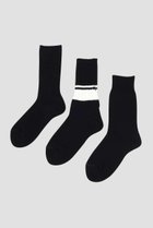 【マーガレットハウエル/MARGARET HOWELL】のCOTTON SOCKS PACK ブラック|ID: prp329100004942615 ipo3291000000037096403