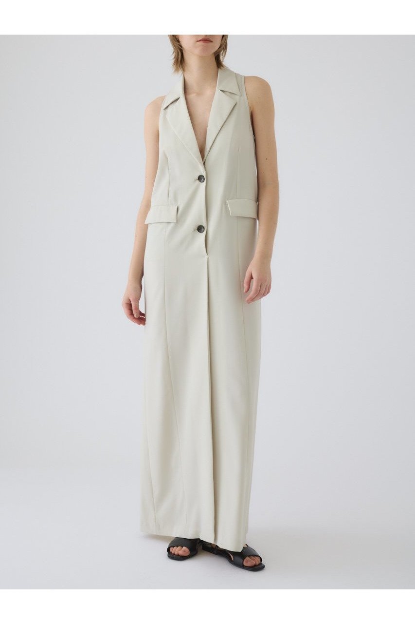 【リムアーク/RIM.ARK】の【5/1 10:00販売開始】Halter neck tailored dress/ドレス インテリア・キッズ・メンズ・レディースファッション・服の通販 founy(ファニー) 　ファッション　Fashion　レディースファッション　Fashion for Women　ワンピース　Dresses　フォーマル・パーティードレス・結婚式用ドレス　Elegant & Casual Dresses　チュニック　Tunic Tops & Dresses　インナー　Innerwear　コンパクト　Compact, Small Size　サンダル　Sandals, Summer Shoes　スマート　Smart, Elegant　チュニック　Tunic, Long Top　テーラード　Tailored, Tailored Fit　ドレス　Dress, One-Piece　ロング　Long, Long-Length　おすすめ　Recommended / Our Picks　夏　Summer　新作・新入荷　New Arrivals / New In　ライトベージュ|ID: prp329100004942618 ipo3291000000037096428