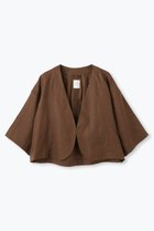 【レリル/lelill】のリネンタックボレロ 人気、トレンドファッション・服の通販 founy(ファニー) ファッション Fashion レディースファッション Fashion for Women アウター Coat / Outerwear Collection コート・ロングコート・ピーコート Long Coats, Peacoats & More ボレロ・ショート丈ジャケット / ドレス羽織りに Boleros & Short Jackets ショート Short, Short Length ジャケット Jacket, Outerwear ボレロ Bolero, Short Cardigan リネン Linen, Linen Fabric 新作・新入荷 New Arrivals / New In thumbnail ブラウン|ID: prp329100004942622 ipo3291000000037096468