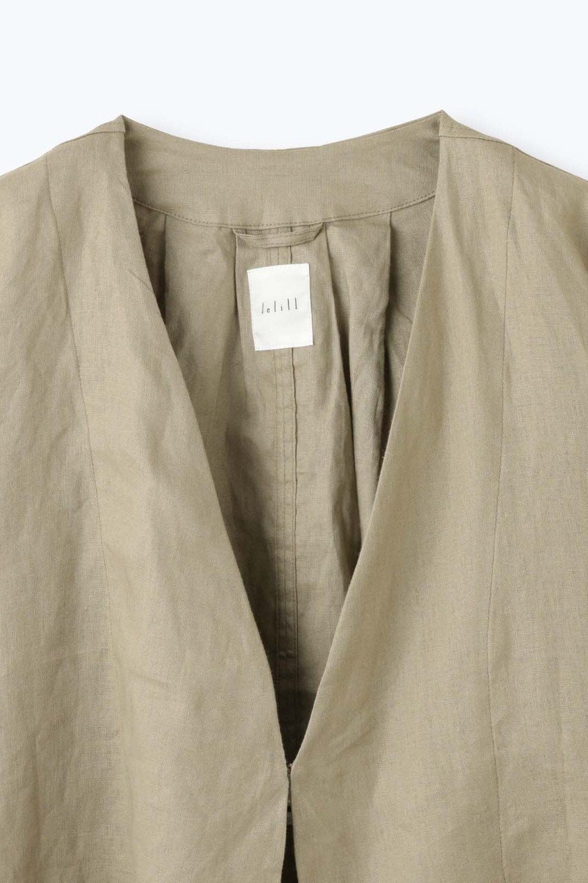 【レリル/lelill】のリネンタックボレロ 人気、トレンドファッション・服の通販 founy(ファニー) 　ファッション　Fashion　レディースファッション　Fashion for Women　アウター　Coat / Outerwear Collection　コート・ロングコート・ピーコート　Long Coats, Peacoats & More　ボレロ・ショート丈ジャケット / ドレス羽織りに　Boleros & Short Jackets　ショート　Short, Short Length　ジャケット　Jacket, Outerwear　ボレロ　Bolero, Short Cardigan　リネン　Linen, Linen Fabric　新作・新入荷　New Arrivals / New In　other-3|ID: prp329100004942622 ipo3291000000037096472