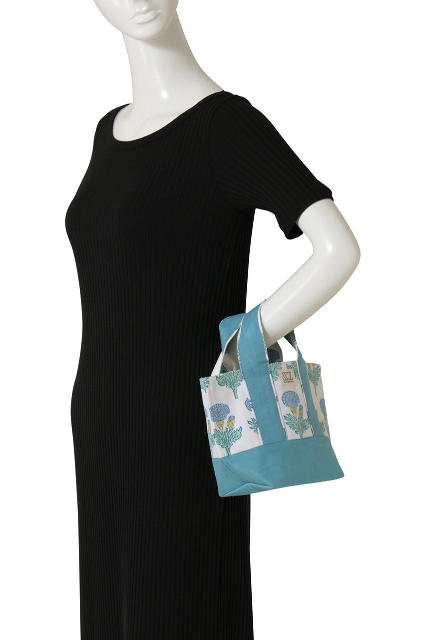 【エスゼット ブロックプリント/SZ Blockprints】のMAINE MINI TOTE FLEUR トートバッグ 人気、トレンドファッション・服の通販 founy(ファニー) 　ファッション　Fashion　レディースファッション　Fashion for Women　バッグ　Bags　スマート　Smart, Elegant　リゾート　Resort, Vacation Style　新作・新入荷　New Arrivals / New In　旅行　Travel　無地　Plain, Solid Color　財布　Wallet, Purse　other-2|ID: prp329100004942624 ipo3291000000037096487