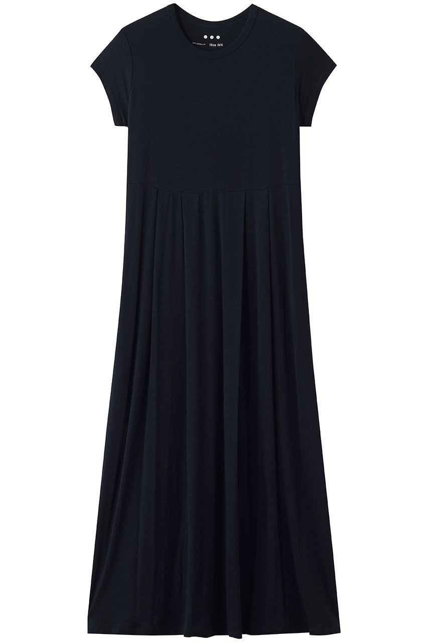 【スリー ドッツ/three dots】のトラベルライン ドレス インテリア・キッズ・メンズ・レディースファッション・服の通販 founy(ファニー) 　ファッション　Fashion　レディースファッション　Fashion for Women　ワンピース　Dresses　フォーマル・パーティードレス・結婚式用ドレス　Elegant & Casual Dresses　チュニック　Tunic Tops & Dresses　とろみ　Fluid, Flowy Fabric　チュニック　Tunic, Long Top　トラベル　Travel, Travel Gear　ドレス　Dress, One-Piece　フィット　Fit, Slim Fit　リラックス　Relax, Relaxed Fit　ロング　Long, Long-Length　エレガント 上品　Elegant　新作・新入荷　New Arrivals / New In　旅行　Travel　ダークネイビー|ID: prp329100004942627 ipo3291000000037096508