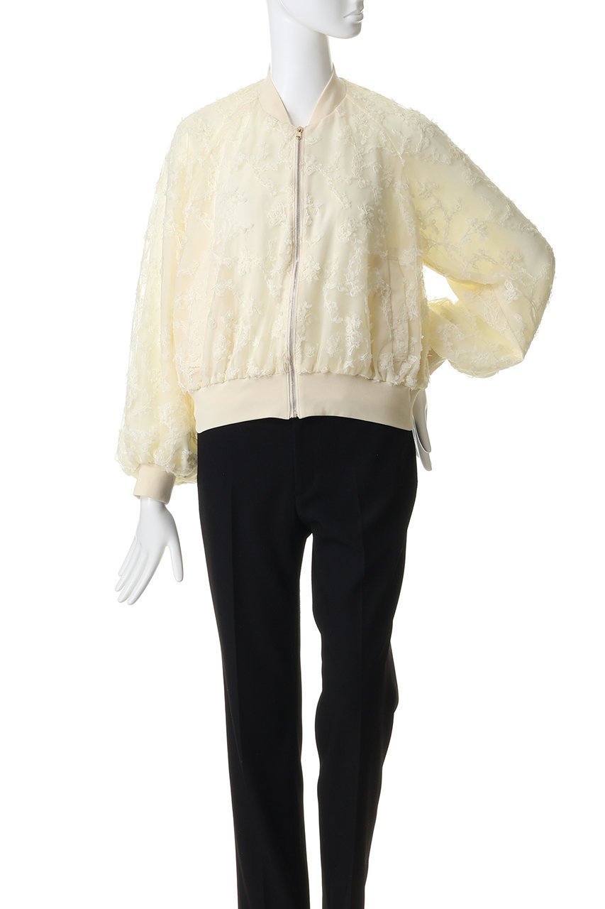 【その他のブランド/Other】のフラワーチュール ZIPブルゾン 人気、トレンドファッション・服の通販 founy(ファニー) 　ファッション　Fashion　レディースファッション　Fashion for Women　アウター　Coat / Outerwear Collection　レディースジャケット・軽アウター　Jackets　ブルゾンジャケット・スポーティアウター　Blouson Jackets　イタリア　Italy　エレガント 上品　Elegant　コンビ　Combo, Combination Style　ジャケット　Jacket, Outerwear　ジョーゼット　Georgette, Semi-Sheer Fabric　チュール　Tulip, Tulip Motif　フェミニン　Feminine, Girly　ブルゾン　Blouson, Bomber Jacket　新作・新入荷　New Arrivals / New In　other-2|ID: prp329100004942636 ipo3291000000037096579