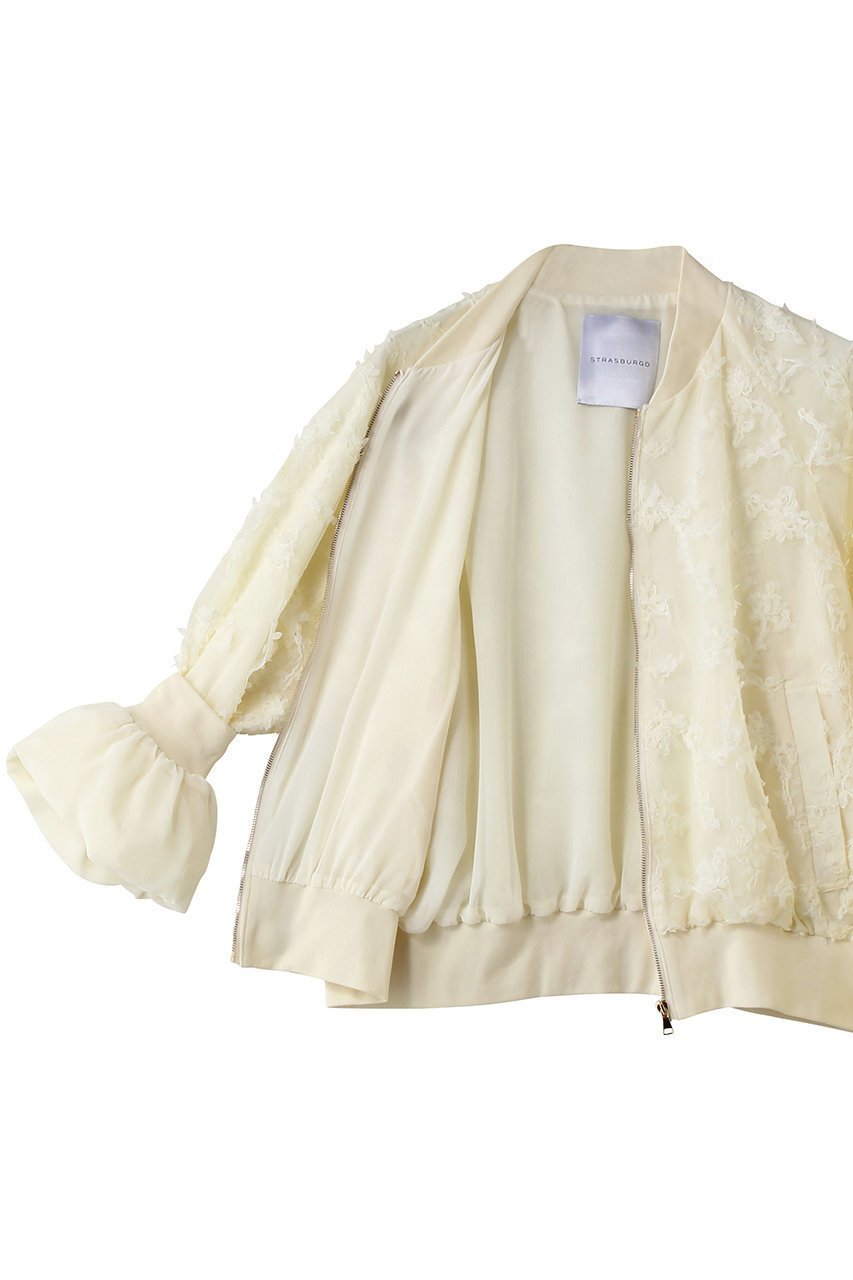 【その他のブランド/Other】のフラワーチュール ZIPブルゾン 人気、トレンドファッション・服の通販 founy(ファニー) 　ファッション　Fashion　レディースファッション　Fashion for Women　アウター　Coat / Outerwear Collection　レディースジャケット・軽アウター　Jackets　ブルゾンジャケット・スポーティアウター　Blouson Jackets　イタリア　Italy　エレガント 上品　Elegant　コンビ　Combo, Combination Style　ジャケット　Jacket, Outerwear　ジョーゼット　Georgette, Semi-Sheer Fabric　チュール　Tulip, Tulip Motif　フェミニン　Feminine, Girly　ブルゾン　Blouson, Bomber Jacket　新作・新入荷　New Arrivals / New In　other-6|ID: prp329100004942636 ipo3291000000037096583