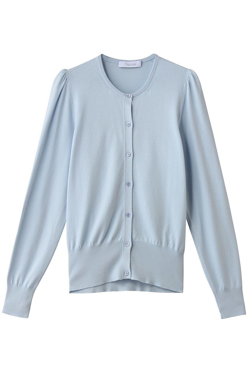 【その他のブランド/Other】の【CRUCIANI】27ゲージ パフスリーブ カーディガン 人気、トレンドファッション・服の通販 founy(ファニー) 　ファッション　Fashion　レディースファッション　Fashion for Women　トップス・カットソー　Cut & Sew Tops　ニット　Knit Tops & Sweaters　カーディガン・羽織り　Layered Style Cardigans　インナー　Innerwear　カーディガン　Cardigan, Knitwear　シンプル　Simple, Minimal　スリーブ　Sleeve, Long Sleeve / Short Sleeve　モダン　Modern, Contemporary　新作・新入荷　New Arrivals / New In　 other-1|ID: prp329100004942637 ipo3291000000037096585