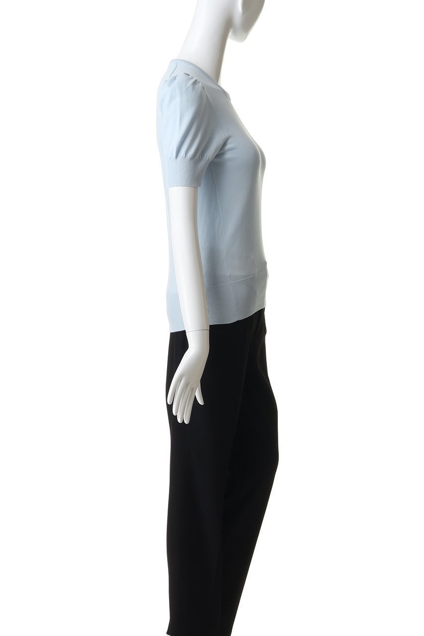 【その他のブランド/Other】の【CRUCIANI】27ゲージ パフスリーブ 半袖ニット 人気、トレンドファッション・服の通販 founy(ファニー) 　ファッション　Fashion　レディースファッション　Fashion for Women　トップス・カットソー　Cut & Sew Tops　ニット　Knit Tops & Sweaters　カジュアルプルオーバー・ニットトップス　Pullovers & Knit Tops / Casual Pullovers　なめらか　Smooth, Silky Texture　エレガント 上品　Elegant　スリーブ　Sleeve, Long Sleeve / Short Sleeve　フィット　Fit, Slim Fit　半袖　Short Sleeve, Half Sleeve　新作・新入荷　New Arrivals / New In　other-3|ID: prp329100004942638 ipo3291000000037096594