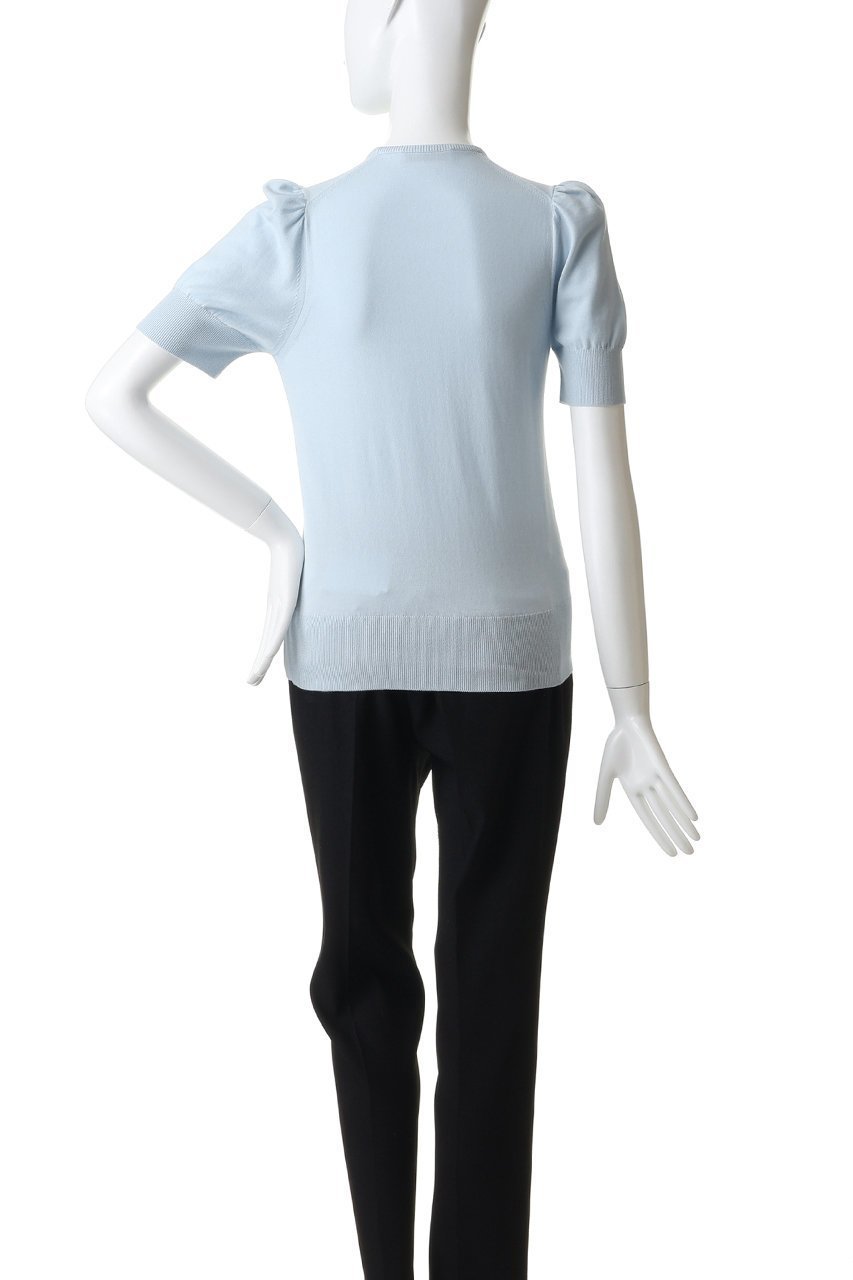 【その他のブランド/Other】の【CRUCIANI】27ゲージ パフスリーブ 半袖ニット 人気、トレンドファッション・服の通販 founy(ファニー) 　ファッション　Fashion　レディースファッション　Fashion for Women　トップス・カットソー　Cut & Sew Tops　ニット　Knit Tops & Sweaters　カジュアルプルオーバー・ニットトップス　Pullovers & Knit Tops / Casual Pullovers　なめらか　Smooth, Silky Texture　エレガント 上品　Elegant　スリーブ　Sleeve, Long Sleeve / Short Sleeve　フィット　Fit, Slim Fit　半袖　Short Sleeve, Half Sleeve　新作・新入荷　New Arrivals / New In　other-4|ID: prp329100004942638 ipo3291000000037096595