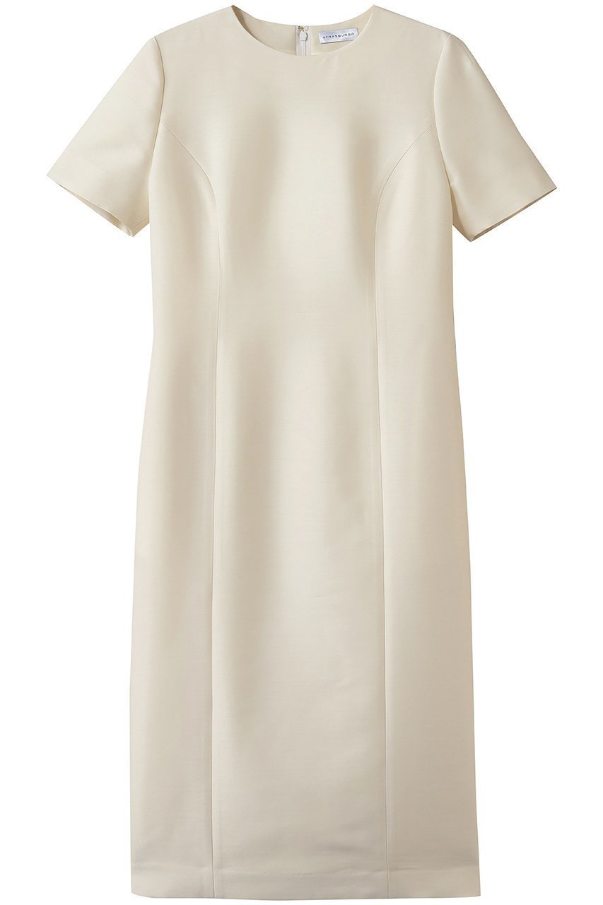 【その他のブランド/Other】のシルク混 半袖ワンピース インテリア・キッズ・メンズ・レディースファッション・服の通販 founy(ファニー) 　ファッション　Fashion　レディースファッション　Fashion for Women　ワンピース　Dresses　チュニック　Tunic Tops & Dresses　ウォーム　Warm Fabric　シルク　Silk, 100% Silk　シンプル　Simple, Minimal　チュニック　Tunic, Long Top　ロング　Long, Long-Length　エレガント 上品　Elegant　半袖　Short Sleeve, Half Sleeve　定番　Standard, Basic Item　新作・新入荷　New Arrivals / New In　ホワイト|ID: prp329100004942644 ipo3291000000037096634