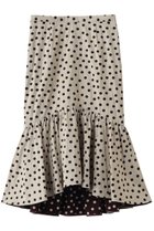 【その他のブランド/Other】のドット柄 マーメイドスカート 人気、トレンドファッション・服の通販 founy(ファニー) ファッション Fashion レディースファッション Fashion for Women スカート Skirts ギャザー Gathered, Ruffled シンプル Simple, Minimal ジャカード／ジャガード Jacquard, Woven Pattern ストレッチ Stretch, Stretchy Fabric ドット Polka Dot, Dot Pattern マーメイド Mermaid, Fishtail Silhouette 新作・新入荷 New Arrivals / New In thumbnail ベージュ|ID: prp329100004942646 ipo3291000000037096650
