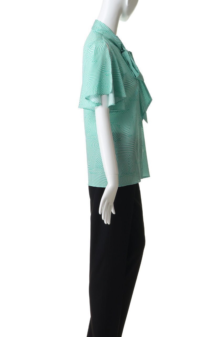 【その他のブランド/Other】のチェック柄 ボウタイブラウス 人気、トレンドファッション・服の通販 founy(ファニー) 　ファッション　Fashion　レディースファッション　Fashion for Women　トップス・カットソー　Cut & Sew Tops　シャツ・ブラウス・オフィスカジュアル　Elegant Blouses & Button-Ups　おすすめ　Recommended / Our Picks　ギンガム　Gingham, Gingham Fabric　ショート　Short, Short Length　スリット　Slit, Slit Detail　スリーブ　Sleeve, Long Sleeve / Short Sleeve　チェック　Check, Plaid, Tartan　フレア　Flare, Flared　プリント　Print, Printed Pattern　モチーフ　Motif, Design Theme　夏　Summer　新作・新入荷　New Arrivals / New In　春　Spring　S/S・春夏　SS, Spring/Summer, Warm Season　other-3|ID: prp329100004942649 ipo3291000000037096679