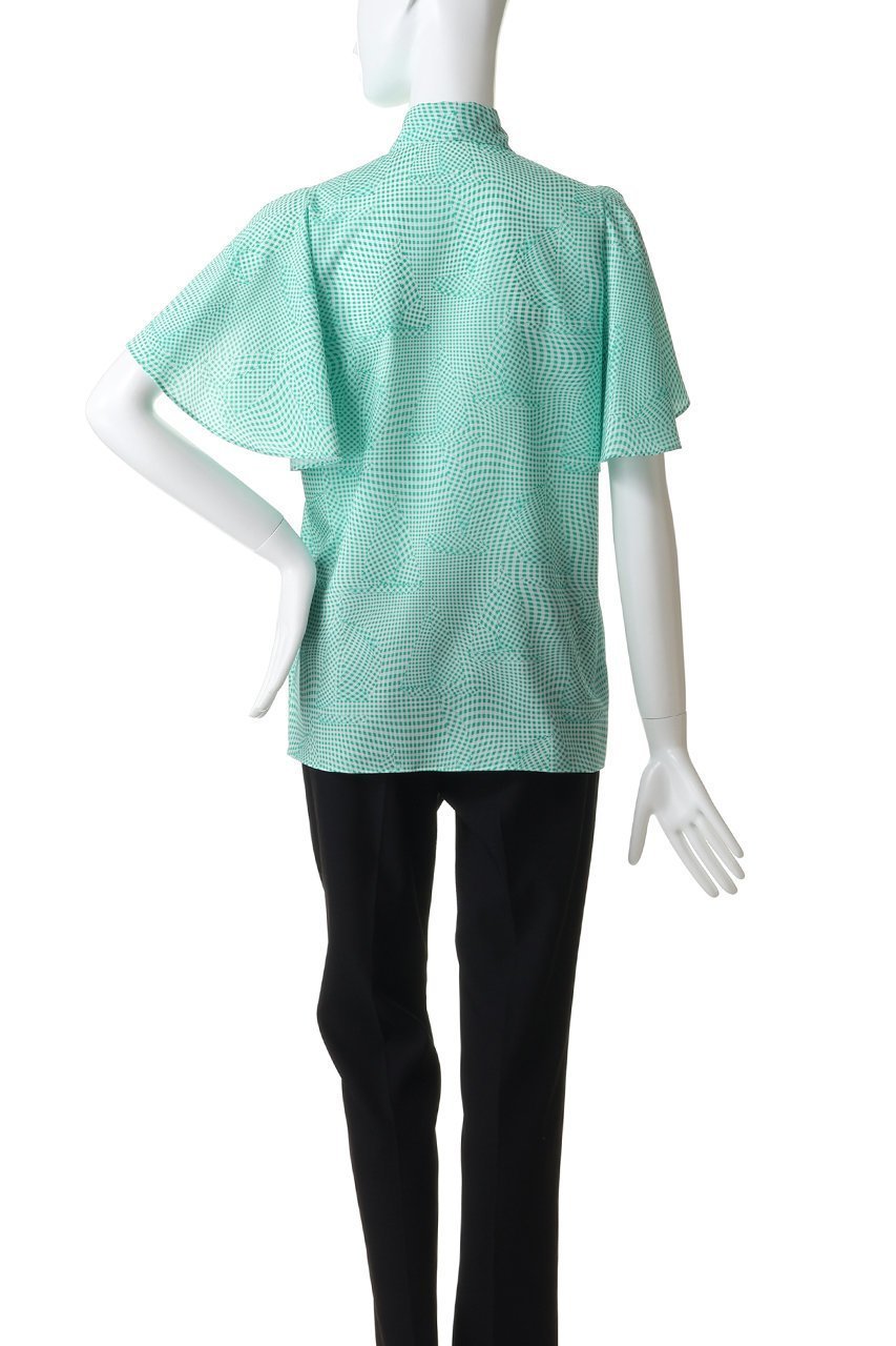 【その他のブランド/Other】のチェック柄 ボウタイブラウス 人気、トレンドファッション・服の通販 founy(ファニー) 　ファッション　Fashion　レディースファッション　Fashion for Women　トップス・カットソー　Cut & Sew Tops　シャツ・ブラウス・オフィスカジュアル　Elegant Blouses & Button-Ups　おすすめ　Recommended / Our Picks　ギンガム　Gingham, Gingham Fabric　ショート　Short, Short Length　スリット　Slit, Slit Detail　スリーブ　Sleeve, Long Sleeve / Short Sleeve　チェック　Check, Plaid, Tartan　フレア　Flare, Flared　プリント　Print, Printed Pattern　モチーフ　Motif, Design Theme　夏　Summer　新作・新入荷　New Arrivals / New In　春　Spring　S/S・春夏　SS, Spring/Summer, Warm Season　other-4|ID: prp329100004942649 ipo3291000000037096680