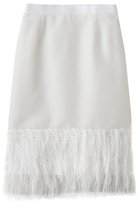 【その他のブランド/Other】のフリンジジャカード タイトスカート 人気、トレンドファッション・服の通販 founy(ファニー) ファッション Fashion レディースファッション Fashion for Women スカート Skirts オーガンジー Organza Fabric シルク Silk, 100% Silk ジャカード／ジャガード Jacquard, Woven Pattern タイトスカート Pencil Skirt, Tight Skirt 新作・新入荷 New Arrivals / New In 無地 Plain, Solid Color thumbnail ホワイト|ID: prp329100004942652 ipo3291000000037096700