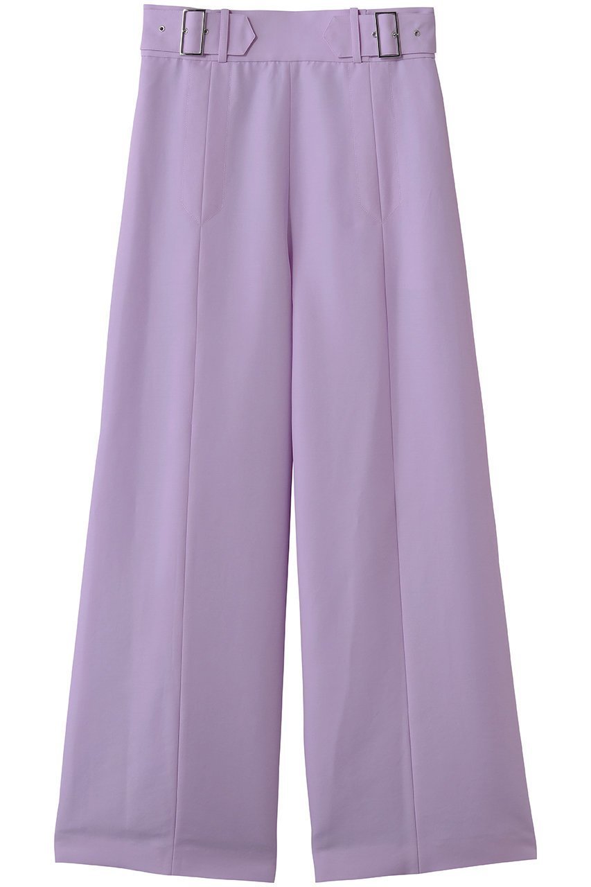 【その他のブランド/Other】のナイロンツイル ベルト付きワイドパンツ インテリア・キッズ・メンズ・レディースファッション・服の通販 founy(ファニー) 　ファッション　Fashion　レディースファッション　Fashion for Women　パンツ　Pants & Trousers　ベルト&ウエストマーク　Belts & Waist Accessories　センター　Center, Center Line　バランス　Balance, Style Balance　ワイド　Wide, Wide Fit　新作・新入荷　New Arrivals / New In　パープル|ID: prp329100004942655 ipo3291000000037096724