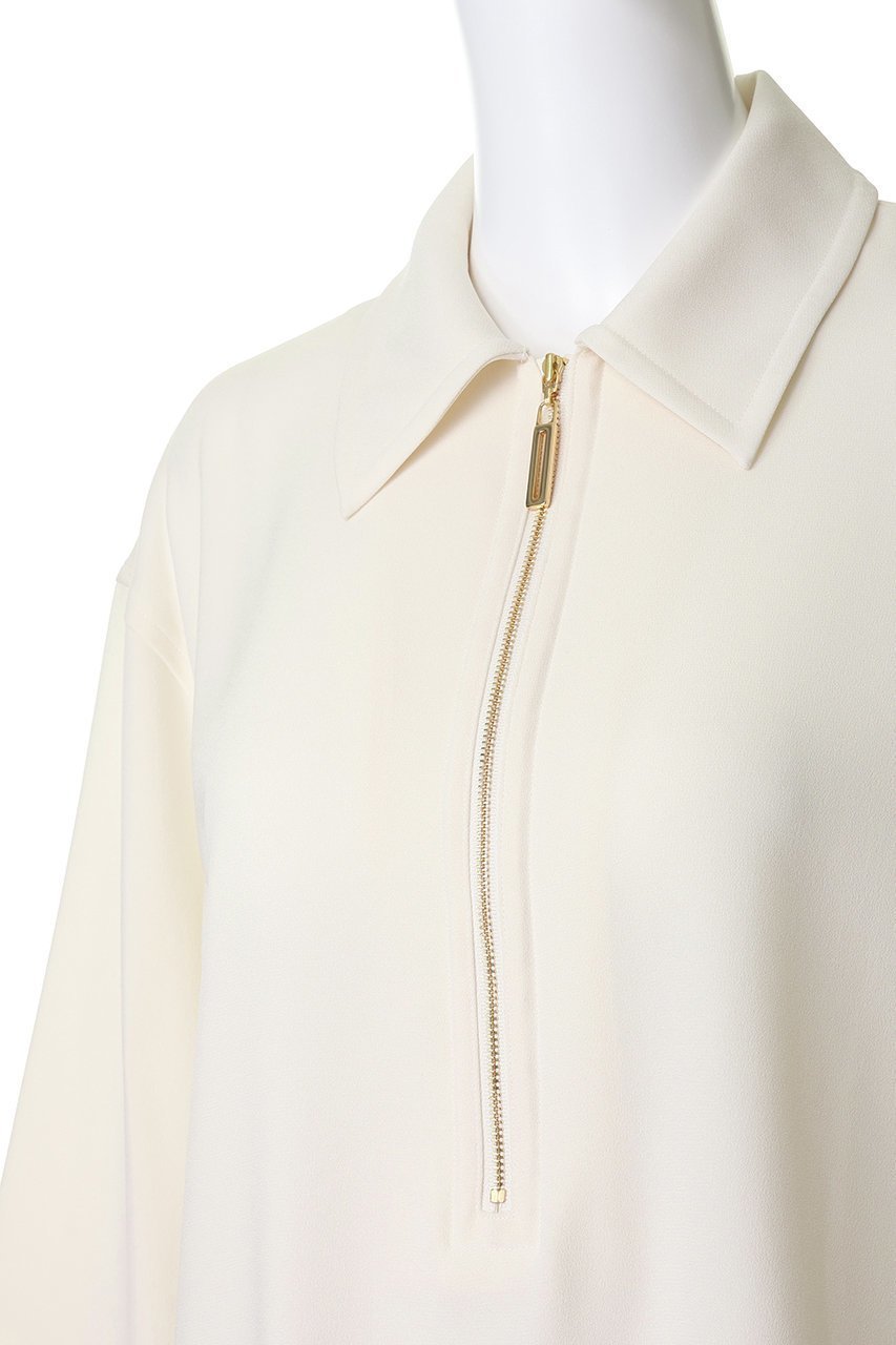 【その他のブランド/Other】のバックサテンジョーゼットフロントメタルファスナー襟付きプルオーバー 人気、トレンドファッション・服の通販 founy(ファニー) 　ファッション　Fashion　レディースファッション　Fashion for Women　トップス・カットソー　Cut & Sew Tops　シャツ・ブラウス・オフィスカジュアル　Elegant Blouses & Button-Ups　カジュアルプルオーバー・ニットトップス　Pullovers & Knit Tops / Casual Pullovers　バッグ　Bags　ショート　Short, Short Length　ストレッチ　Stretch, Stretchy Fabric　スリーブ　Sleeve, Long Sleeve / Short Sleeve　フロント　Front, Front Design　新作・新入荷　New Arrivals / New In　other-5|ID: prp329100004942657 ipo3291000000037096745