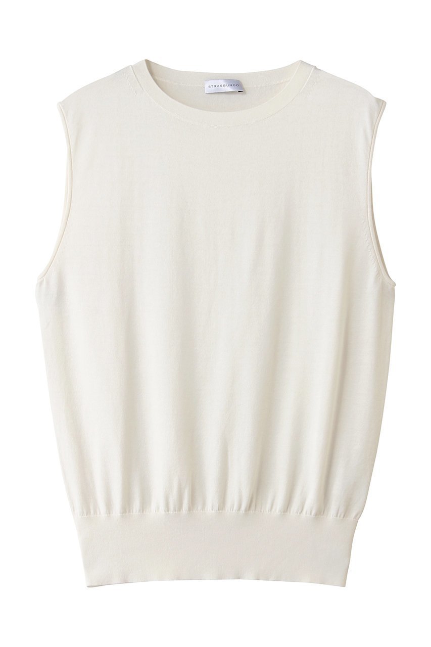 【その他のブランド/Other】のシルクコットン ノースリーブニット 人気、トレンドファッション・服の通販 founy(ファニー) 　ファッション　Fashion　レディースファッション　Fashion for Women　トップス・カットソー　Cut & Sew Tops　ニット　Knit Tops & Sweaters　キャミソール&ノースリーブ　Camisoles & Sleeveless Tops　カジュアルプルオーバー・ニットトップス　Pullovers & Knit Tops / Casual Pullovers　なめらか　Smooth, Silky Texture　インナー　Innerwear　シルク　Silk, 100% Silk　シンプル　Simple, Minimal　ジャケット　Jacket, Outerwear　ノースリーブ　Sleeveless, No-Sleeve　ワイド　Wide, Wide Fit　新作・新入荷　New Arrivals / New In　 other-1|ID: prp329100004942660 ipo3291000000037096760