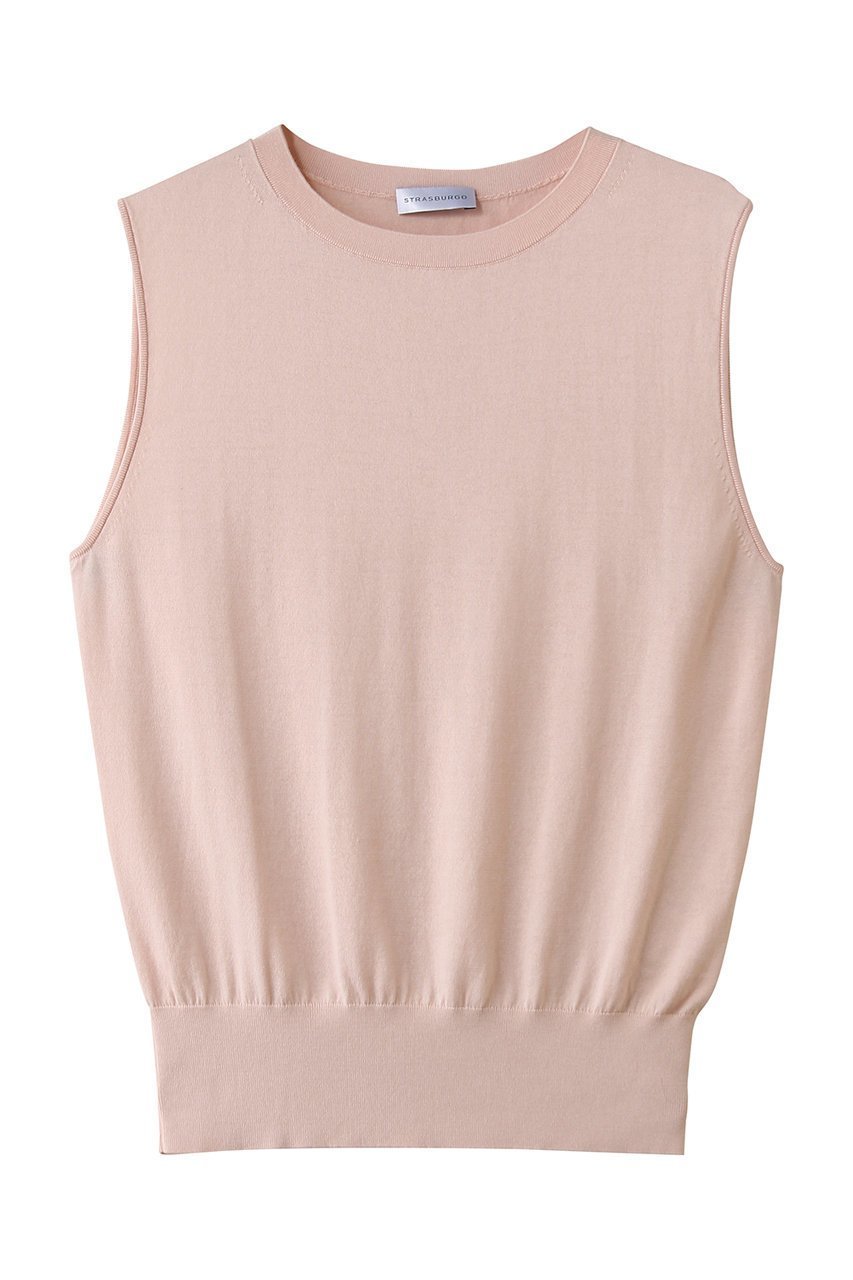 【その他のブランド/Other】のシルクコットン ノースリーブニット インテリア・キッズ・メンズ・レディースファッション・服の通販 founy(ファニー) 　ファッション　Fashion　レディースファッション　Fashion for Women　トップス・カットソー　Cut & Sew Tops　ニット　Knit Tops & Sweaters　キャミソール&ノースリーブ　Camisoles & Sleeveless Tops　カジュアルプルオーバー・ニットトップス　Pullovers & Knit Tops / Casual Pullovers　なめらか　Smooth, Silky Texture　インナー　Innerwear　シルク　Silk, 100% Silk　シンプル　Simple, Minimal　ジャケット　Jacket, Outerwear　ノースリーブ　Sleeveless, No-Sleeve　ワイド　Wide, Wide Fit　新作・新入荷　New Arrivals / New In　ライトピンク|ID: prp329100004942660 ipo3291000000037096763