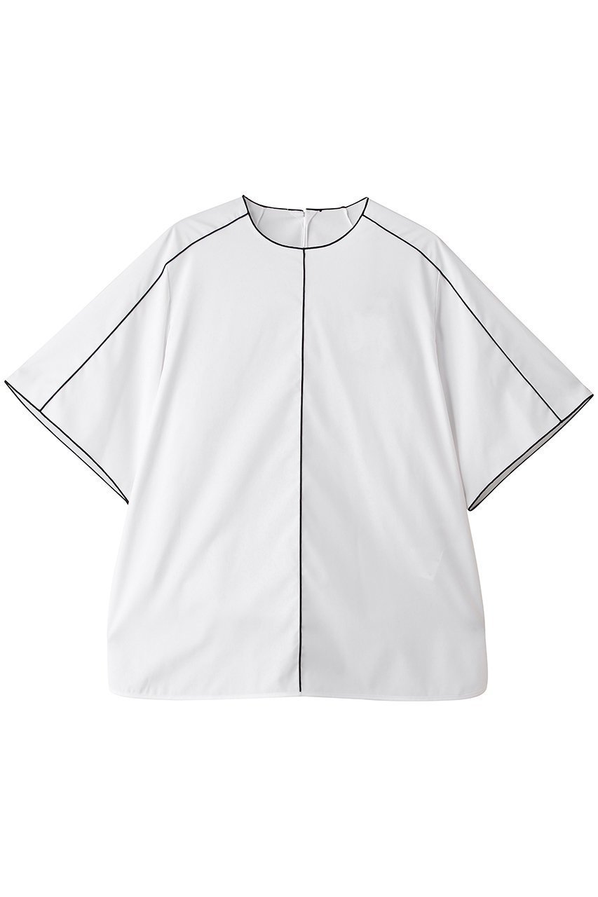 【その他のブランド/Other】の【CYCLAS】パイピング ブラウス 人気、トレンドファッション・服の通販 founy(ファニー) 　ファッション　Fashion　レディースファッション　Fashion for Women　トップス・カットソー　Cut & Sew Tops　シャツ・ブラウス・オフィスカジュアル　Elegant Blouses & Button-Ups　シンプル　Simple, Minimal　スリーブ　Sleeve, Long Sleeve / Short Sleeve　パイピング　Piping, Trim Design　フォルム　Silhouette, Form　リラックス　Relax, Relaxed Fit　ロング　Long, Long-Length　新作・新入荷　New Arrivals / New In　 other-1|ID: prp329100004942661 ipo3291000000037096768