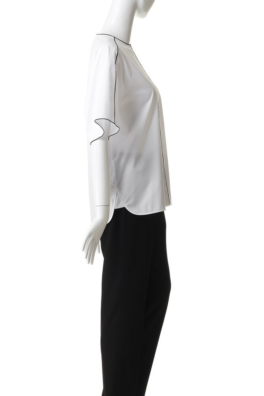 【その他のブランド/Other】の【CYCLAS】パイピング ブラウス 人気、トレンドファッション・服の通販 founy(ファニー) 　ファッション　Fashion　レディースファッション　Fashion for Women　トップス・カットソー　Cut & Sew Tops　シャツ・ブラウス・オフィスカジュアル　Elegant Blouses & Button-Ups　シンプル　Simple, Minimal　スリーブ　Sleeve, Long Sleeve / Short Sleeve　パイピング　Piping, Trim Design　フォルム　Silhouette, Form　リラックス　Relax, Relaxed Fit　ロング　Long, Long-Length　新作・新入荷　New Arrivals / New In　other-3|ID: prp329100004942661 ipo3291000000037096772