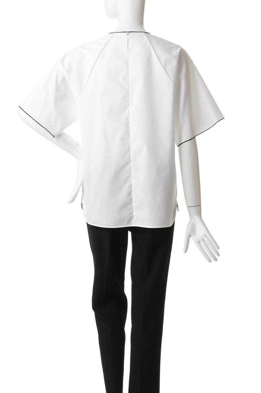 【その他のブランド/Other】の【CYCLAS】パイピング ブラウス 人気、トレンドファッション・服の通販 founy(ファニー) 　ファッション　Fashion　レディースファッション　Fashion for Women　トップス・カットソー　Cut & Sew Tops　シャツ・ブラウス・オフィスカジュアル　Elegant Blouses & Button-Ups　シンプル　Simple, Minimal　スリーブ　Sleeve, Long Sleeve / Short Sleeve　パイピング　Piping, Trim Design　フォルム　Silhouette, Form　リラックス　Relax, Relaxed Fit　ロング　Long, Long-Length　新作・新入荷　New Arrivals / New In　other-4|ID: prp329100004942661 ipo3291000000037096773