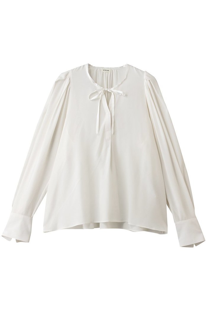 【その他のブランド/Other】の【CYCLAS】シルク ギャザーブラウス インテリア・キッズ・メンズ・レディースファッション・服の通販 founy(ファニー) https://founy.com/ ファッション Fashion レディースファッション Fashion for Women トップス・カットソー Cut & Sew Tops シャツ・ブラウス・オフィスカジュアル Elegant Blouses & Button-Ups おすすめ Recommended / Our Picks インナー Innerwear オケージョン Occasion Wear ギャザー Gathered, Ruffled クラシック Classic, Timeless Style コンパクト Compact, Small Size シルク Silk, 100% Silk ジャケット Jacket, Outerwear スリーブ Sleeve, Long Sleeve / Short Sleeve リボン Ribbon, Bow ロング Long, Long-Length ヴィンテージ Vintage Style エレガント 上品 Elegant 吸水 Absorbent, Quick-Dry 新作・新入荷 New Arrivals / New In |ID: prp329100004942663 ipo3291000000037096782