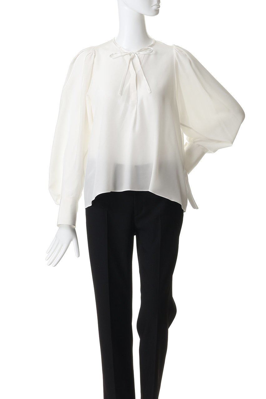 【その他のブランド/Other】の【CYCLAS】シルク ギャザーブラウス 人気、トレンドファッション・服の通販 founy(ファニー) 　ファッション　Fashion　レディースファッション　Fashion for Women　トップス・カットソー　Cut & Sew Tops　シャツ・ブラウス・オフィスカジュアル　Elegant Blouses & Button-Ups　おすすめ　Recommended / Our Picks　インナー　Innerwear　オケージョン　Occasion Wear　ギャザー　Gathered, Ruffled　クラシック　Classic, Timeless Style　コンパクト　Compact, Small Size　シルク　Silk, 100% Silk　ジャケット　Jacket, Outerwear　スリーブ　Sleeve, Long Sleeve / Short Sleeve　リボン　Ribbon, Bow　ロング　Long, Long-Length　ヴィンテージ　Vintage Style　エレガント 上品　Elegant　吸水　Absorbent, Quick-Dry　新作・新入荷　New Arrivals / New In　other-2|ID: prp329100004942663 ipo3291000000037096785