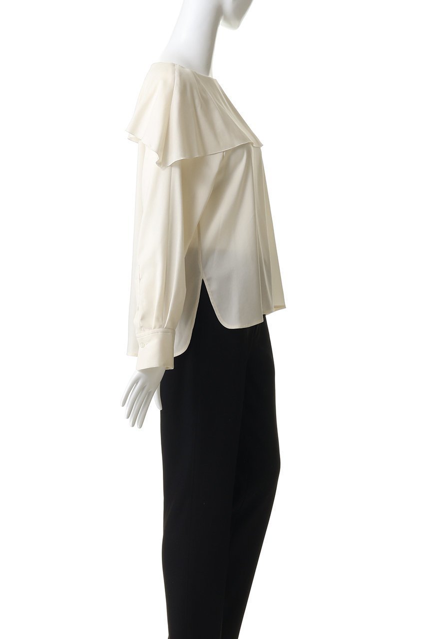 【その他のブランド/Other】の【CYCLAS】ケープ風 ブラウス 人気、トレンドファッション・服の通販 founy(ファニー) 　ファッション　Fashion　レディースファッション　Fashion for Women　トップス・カットソー　Cut & Sew Tops　シャツ・ブラウス・オフィスカジュアル　Elegant Blouses & Button-Ups　アシンメトリー　Asymmetrical Style　シルク　Silk, 100% Silk　スカーフ　Scarf, Neckwear　スリーブ　Sleeve, Long Sleeve / Short Sleeve　バランス　Balance, Style Balance　ロング　Long, Long-Length　新作・新入荷　New Arrivals / New In　other-3|ID: prp329100004942665 ipo3291000000037096799