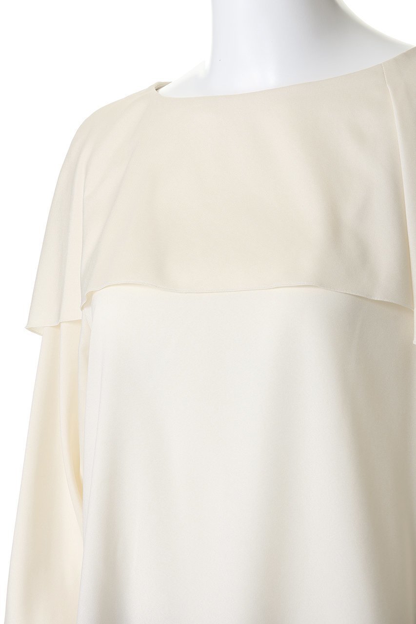 【その他のブランド/Other】の【CYCLAS】ケープ風 ブラウス 人気、トレンドファッション・服の通販 founy(ファニー) 　ファッション　Fashion　レディースファッション　Fashion for Women　トップス・カットソー　Cut & Sew Tops　シャツ・ブラウス・オフィスカジュアル　Elegant Blouses & Button-Ups　アシンメトリー　Asymmetrical Style　シルク　Silk, 100% Silk　スカーフ　Scarf, Neckwear　スリーブ　Sleeve, Long Sleeve / Short Sleeve　バランス　Balance, Style Balance　ロング　Long, Long-Length　新作・新入荷　New Arrivals / New In　other-5|ID: prp329100004942665 ipo3291000000037096801