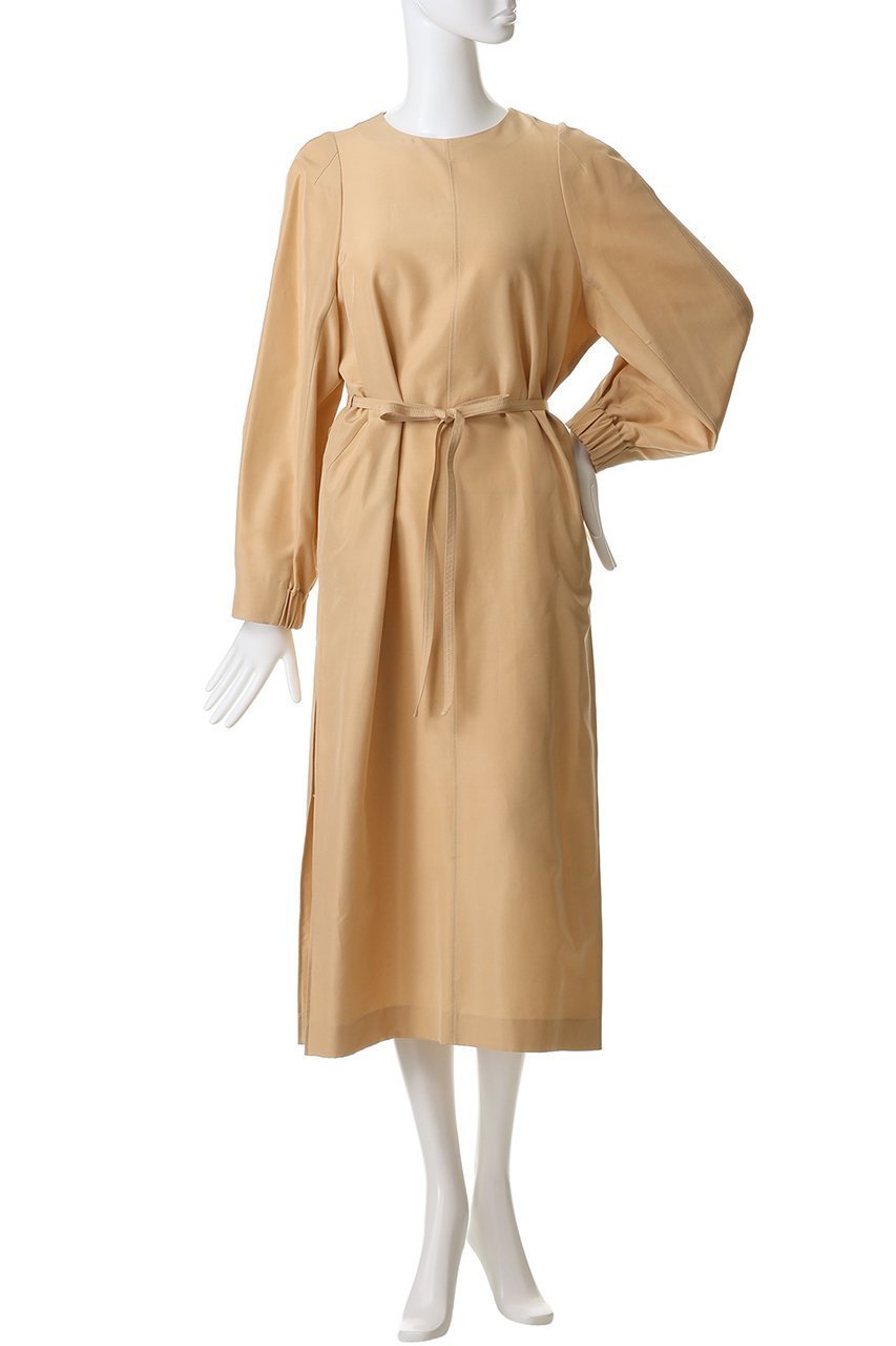 【その他のブランド/Other】の【CYCLAS】シルクコットン サイドプリーツワンピース 人気、トレンドファッション・服の通販 founy(ファニー) 　ファッション　Fashion　レディースファッション　Fashion for Women　ワンピース　Dresses　チュニック　Tunic Tops & Dresses　シルク　Silk, 100% Silk　シルケット　Silket, Silky Cotton　スリーブ　Sleeve, Long Sleeve / Short Sleeve　チュニック　Tunic, Long Top　リボン　Ribbon, Bow　ロング　Long, Long-Length　エレガント 上品　Elegant　新作・新入荷　New Arrivals / New In　other-2|ID: prp329100004942670 ipo3291000000037096836