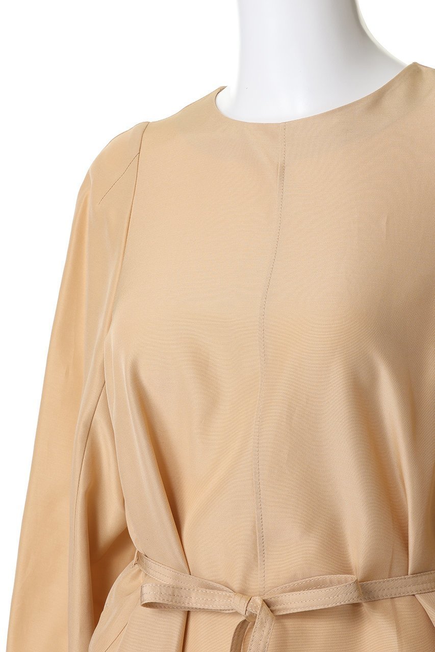 【その他のブランド/Other】の【CYCLAS】シルクコットン サイドプリーツワンピース 人気、トレンドファッション・服の通販 founy(ファニー) 　ファッション　Fashion　レディースファッション　Fashion for Women　ワンピース　Dresses　チュニック　Tunic Tops & Dresses　シルク　Silk, 100% Silk　シルケット　Silket, Silky Cotton　スリーブ　Sleeve, Long Sleeve / Short Sleeve　チュニック　Tunic, Long Top　リボン　Ribbon, Bow　ロング　Long, Long-Length　エレガント 上品　Elegant　新作・新入荷　New Arrivals / New In　other-5|ID: prp329100004942670 ipo3291000000037096839