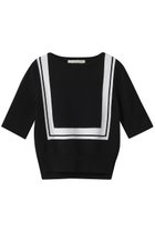 【その他のブランド/Other】の【CYCLAS】半袖デザインニット 人気、トレンドファッション・服の通販 founy(ファニー) ファッション Fashion レディースファッション Fashion for Women トップス・カットソー Cut & Sew Tops ニット Knit Tops & Sweaters カジュアルプルオーバー・ニットトップス Pullovers & Knit Tops / Casual Pullovers バランス Balance, Style Balance フォルム Silhouette, Form モダン Modern, Contemporary 半袖 Short Sleeve, Half Sleeve 新作・新入荷 New Arrivals / New In ビジネス 仕事 通勤 Business / Work / Commuting thumbnail ブラック|ID: prp329100004942675 ipo3291000000037096870