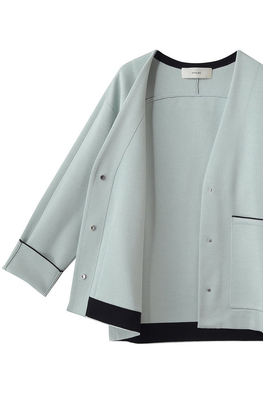 【その他のブランド/Other】の【CYCLAS】ニットジャケット 人気、トレンドファッション・服の通販 founy(ファニー) 　ファッション　Fashion　レディースファッション　Fashion for Women　インナー　Innerwear　カーディガン　Cardigan, Knitwear　ショルダー　Shoulder, Shoulder Strap　シルク　Silk, 100% Silk　シルケット　Silket, Silky Cotton　ジャケット　Jacket, Outerwear　ストレッチ　Stretch, Stretchy Fabric　ポケット　Pocket, Pocket Detail　ミドル　Middle Length, Mid Height　ミラノリブ　Milano Rib, Milano Stitch　新作・新入荷　New Arrivals / New In　other-5|ID: prp329100004942677 ipo3291000000037096890