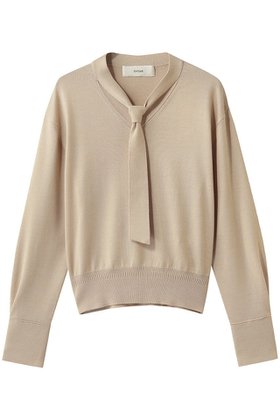 【その他のブランド/Other】の【CYCLAS】シルク混 ボウタイニット 人気、トレンドファッション・服の通販 founy(ファニー) ファッション Fashion レディースファッション Fashion for Women トップス・カットソー Cut & Sew Tops ニット Knit Tops & Sweaters カジュアルプルオーバー・ニットトップス Pullovers & Knit Tops / Casual Pullovers おすすめ Recommended / Our Picks なめらか Smooth, Silky Texture カフス Cuff Design シルク Silk, 100% Silk ミラノリブ Milano Rib, Milano Stitch 新作・新入荷 New Arrivals / New In |ID:prp329100004942678