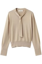 【その他のブランド/Other】の【CYCLAS】シルク混 ボウタイニット 人気、トレンドファッション・服の通販 founy(ファニー) ファッション Fashion レディースファッション Fashion for Women トップス・カットソー Cut & Sew Tops ニット Knit Tops & Sweaters カジュアルプルオーバー・ニットトップス Pullovers & Knit Tops / Casual Pullovers おすすめ Recommended / Our Picks なめらか Smooth, Silky Texture カフス Cuff Design シルク Silk, 100% Silk ミラノリブ Milano Rib, Milano Stitch 新作・新入荷 New Arrivals / New In thumbnail ベージュ|ID: prp329100004942678 ipo3291000000037096894