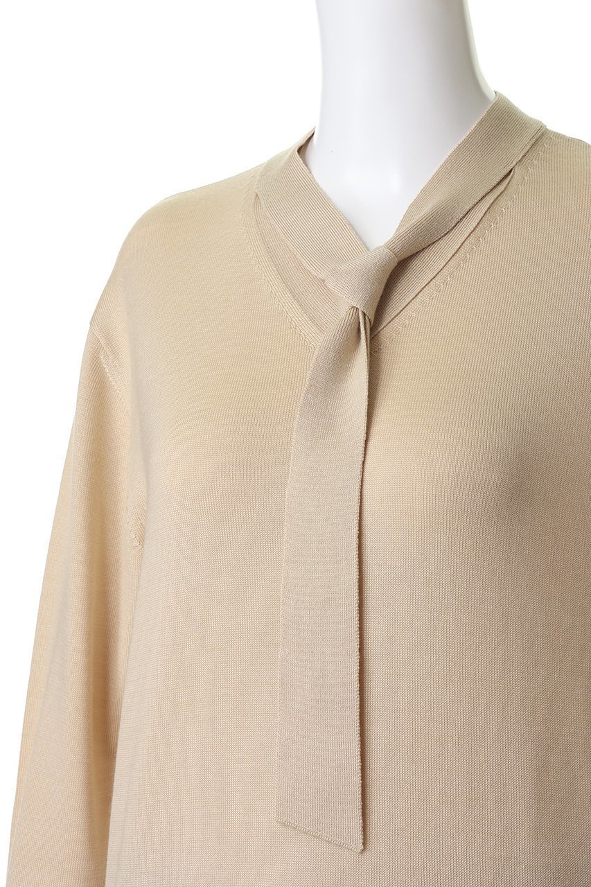 【その他のブランド/Other】の【CYCLAS】シルク混 ボウタイニット 人気、トレンドファッション・服の通販 founy(ファニー) 　ファッション　Fashion　レディースファッション　Fashion for Women　トップス・カットソー　Cut & Sew Tops　ニット　Knit Tops & Sweaters　カジュアルプルオーバー・ニットトップス　Pullovers & Knit Tops / Casual Pullovers　おすすめ　Recommended / Our Picks　なめらか　Smooth, Silky Texture　カフス　Cuff Design　シルク　Silk, 100% Silk　ミラノリブ　Milano Rib, Milano Stitch　新作・新入荷　New Arrivals / New In　other-5|ID: prp329100004942678 ipo3291000000037096899