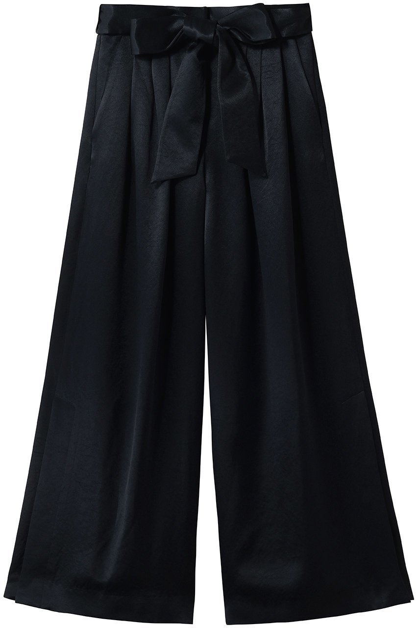 【ストラスブルゴ/STRASBURGO】の【CYCLAS】バックサテン ワイドパンツ 人気、トレンドファッション・服の通販 founy(ファニー) 　ファッション　Fashion　レディースファッション　Fashion for Women　パンツ　Pants & Trousers　バッグ　Bags　なめらか　Smooth, Silky Texture　エレガント 上品　Elegant　サテン　Satin, Glossy Fabric　ドレープ　Drape, Draping Fabric　リボン　Ribbon, Bow　ワイド　Wide, Wide Fit　新作・新入荷　New Arrivals / New In　 other-1|ID: prp329100004942679 ipo3291000000037096900