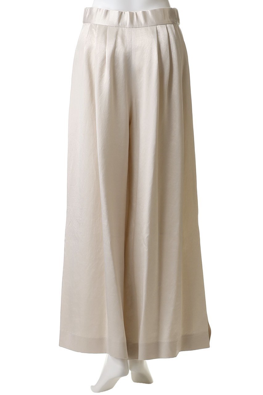 【ストラスブルゴ/STRASBURGO】の【CYCLAS】バックサテン ワイドパンツ 人気、トレンドファッション・服の通販 founy(ファニー) 　ファッション　Fashion　レディースファッション　Fashion for Women　パンツ　Pants & Trousers　バッグ　Bags　なめらか　Smooth, Silky Texture　エレガント 上品　Elegant　サテン　Satin, Glossy Fabric　ドレープ　Drape, Draping Fabric　リボン　Ribbon, Bow　ワイド　Wide, Wide Fit　新作・新入荷　New Arrivals / New In　other-4|ID: prp329100004942679 ipo3291000000037096905