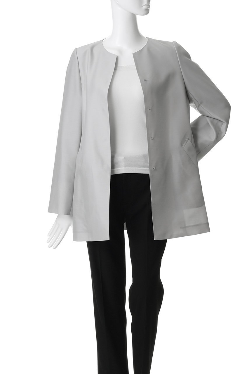 【その他のブランド/Other】の【CYCLAS】ウールシルクジャケット 人気、トレンドファッション・服の通販 founy(ファニー) 　ファッション　Fashion　レディースファッション　Fashion for Women　アウター　Coat / Outerwear Collection　コート・ロングコート・ピーコート　Long Coats, Peacoats & More　レディースジャケット・軽アウター　Jackets　ショート　Short, Short Length　シルク　Silk, 100% Silk　タフタ　Taffeta, Structured Fabric　フォルム　Silhouette, Form　ループ　Loop, Loop Knit　新作・新入荷　New Arrivals / New In　other-8|ID: prp329100004942683 ipo3291000000037096939