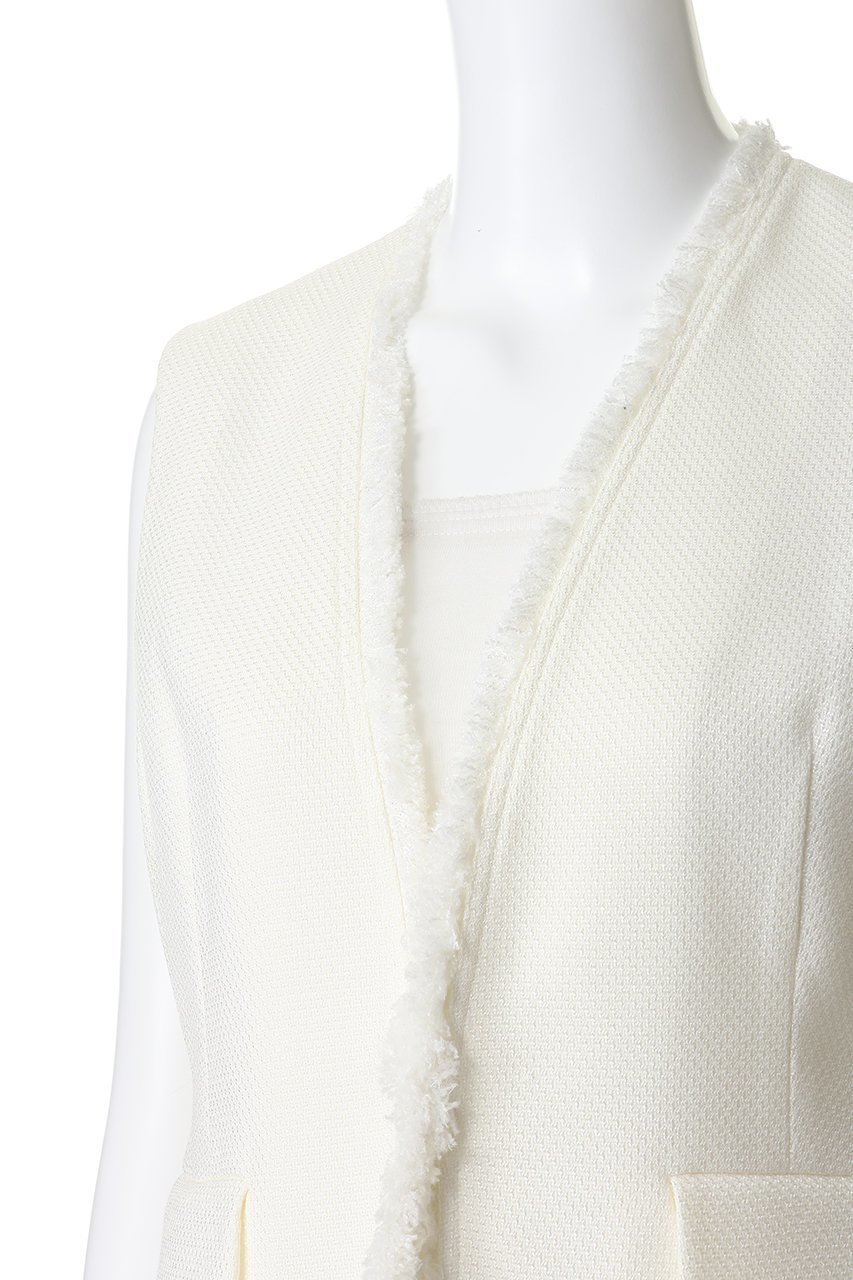 【その他のブランド/Other】の【CYCLAS】フリンジ付きジレ 人気、トレンドファッション・服の通販 founy(ファニー) 　ファッション　Fashion　レディースファッション　Fashion for Women　アウター　Coat / Outerwear Collection　レディースジャケット・軽アウター　Jackets　インナー　Innerwear　コンパクト　Compact, Small Size　シェイプ　Shape, Slim Fit　シンプル　Simple, Minimal　ジャケット　Jacket, Outerwear　ノースリーブ　Sleeveless, No-Sleeve　バスケット　Basket, Basket Bag　フリンジ　Fringe, Tassel　フロント　Front, Front Design　ブライト　Bright, Shiny　ベスト　Vest, Waistcoat　ポケット　Pocket, Pocket Detail　マニッシュ　Mannish, Boyish　エレガント 上品　Elegant　新作・新入荷　New Arrivals / New In　other-5|ID: prp329100004942685 ipo3291000000037096957