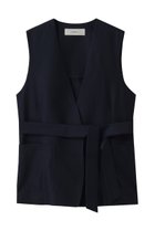 【その他のブランド/Other】の【CYCLAS】ウールシルク ジレ 人気、トレンドファッション・服の通販 founy(ファニー) ファッション Fashion レディースファッション Fashion for Women アウター Coat / Outerwear Collection レディースジャケット・軽アウター Jackets シルク Silk, 100% Silk シンプル Simple, Minimal ジャケット Jacket, Outerwear タフタ Taffeta, Structured Fabric フォルム Silhouette, Form ベスト Vest, Waistcoat ループ Loop, Loop Knit 新作・新入荷 New Arrivals / New In thumbnail ネイビー|ID: prp329100004942687 ipo3291000000037096971