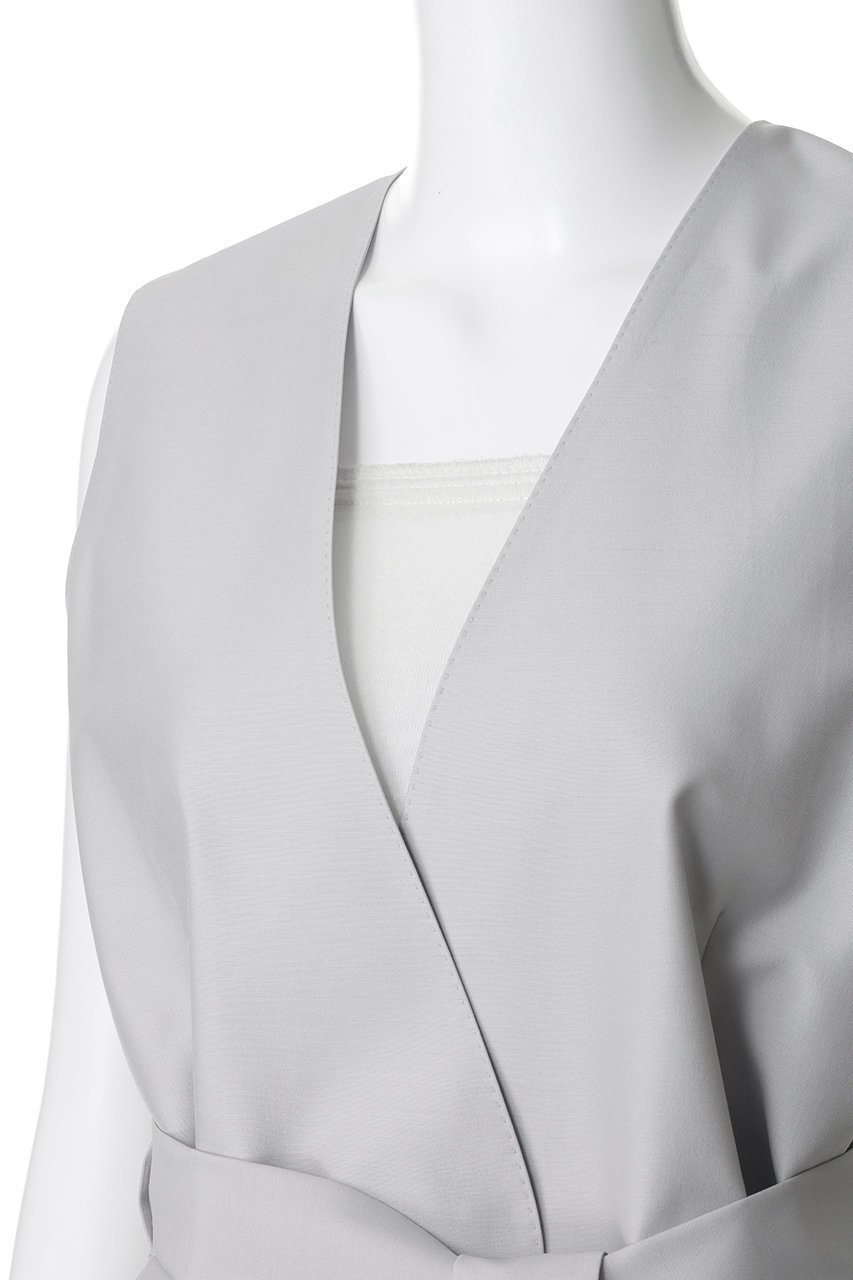 【その他のブランド/Other】の【CYCLAS】ウールシルク ジレ 人気、トレンドファッション・服の通販 founy(ファニー) 　ファッション　Fashion　レディースファッション　Fashion for Women　アウター　Coat / Outerwear Collection　レディースジャケット・軽アウター　Jackets　シルク　Silk, 100% Silk　シンプル　Simple, Minimal　ジャケット　Jacket, Outerwear　タフタ　Taffeta, Structured Fabric　フォルム　Silhouette, Form　ベスト　Vest, Waistcoat　ループ　Loop, Loop Knit　新作・新入荷　New Arrivals / New In　other-5|ID: prp329100004942687 ipo3291000000037096975