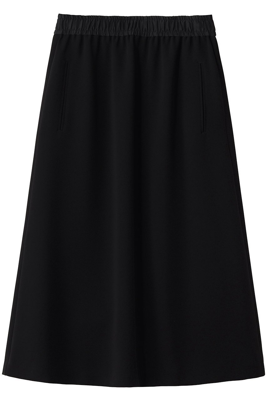 【その他のブランド/Other】の【CYCLAS】ダブルクロス ウエストギャザースカート インテリア・キッズ・メンズ・レディースファッション・服の通販 founy(ファニー) 　ファッション　Fashion　レディースファッション　Fashion for Women　スカート　Skirts　ロングスカート　Long Skirts / Maxi & Midi Skirts　エレガント 上品　Elegant　ギャザー　Gathered, Ruffled　シャーリング　Shirring, Ruched　ダブル　Double, Double-Breasted　ドレープ　Drape, Draping Fabric　パーティ　Party, Party Style　ビジネス 仕事 通勤　Business / Work / Commuting　フィット　Fit, Slim Fit　フレア　Flare, Flared　ロング　Long, Long-Length　定番　Standard, Basic Item　新作・新入荷　New Arrivals / New In　ブラック|ID: prp329100004942690 ipo3291000000037096994