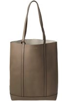 【メゾン キツネ/MAISON KITSUNE】の【UNISEX】MAISON KITSUNE PARIS LEATHER トートバッグ トープグレー|ID: prp329100004942694 ipo3291000000037097046